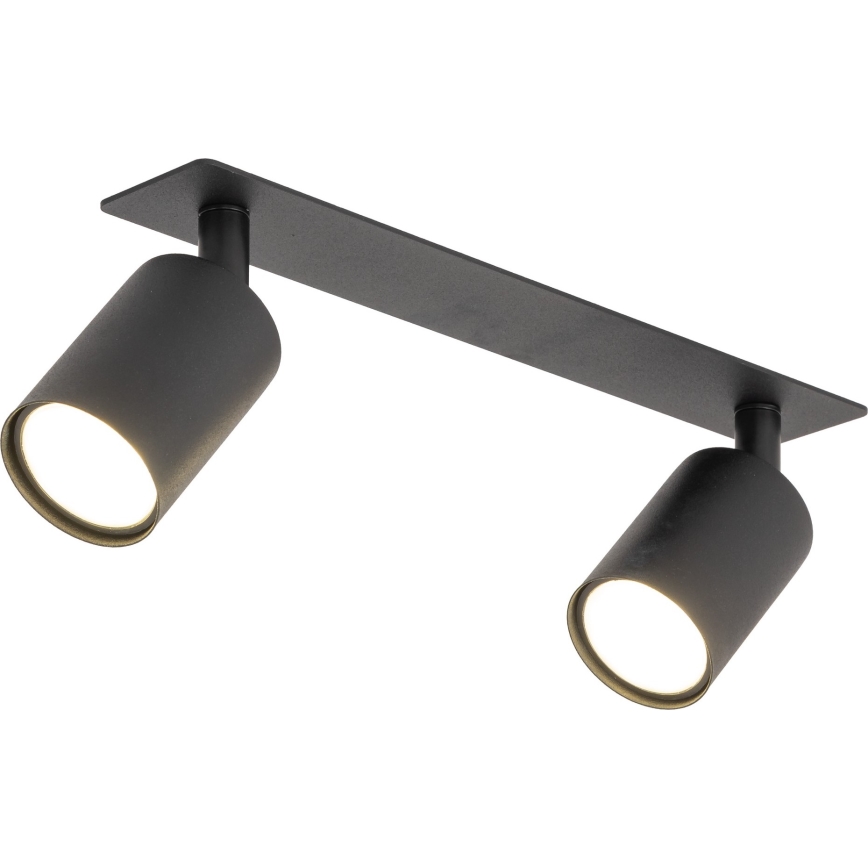 Upotettu kohdevalo NEX 2xGU10/10W/230V musta