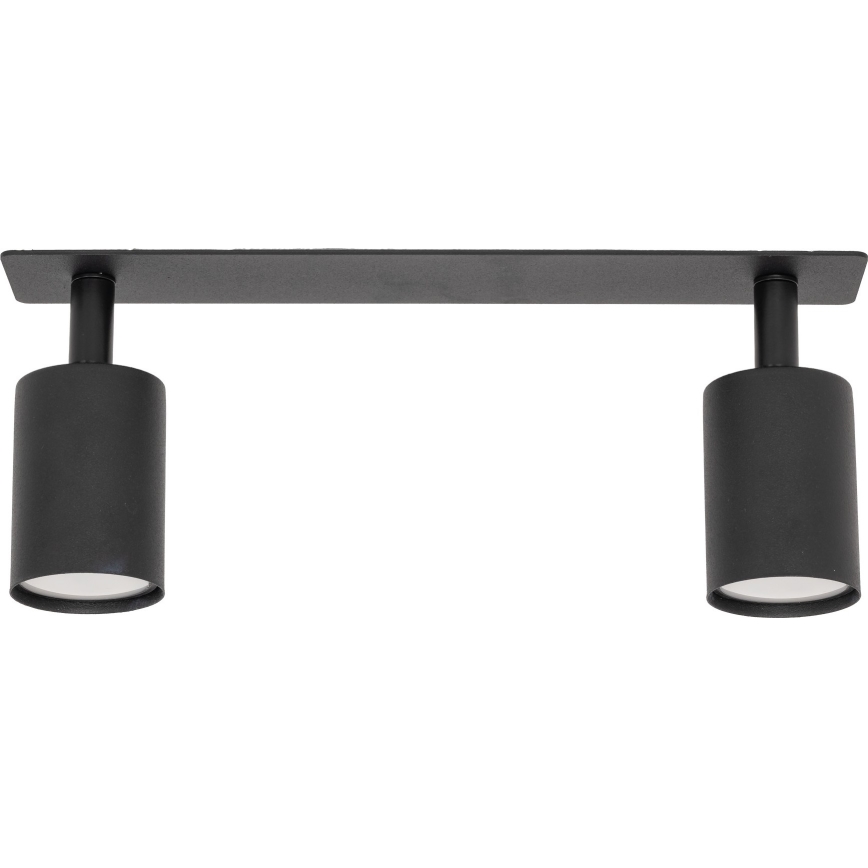 Upotettu kohdevalo NEX 2xGU10/10W/230V musta