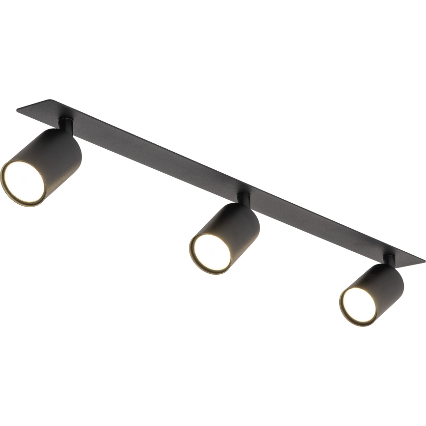 Upotettu kohdevalo NEX 3xGU10/10W/230V musta