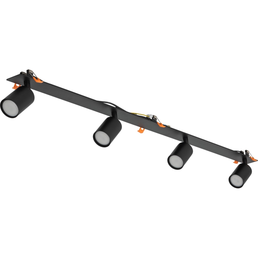 Upotettu kohdevalo NEX 4xGU10/10W/230V musta