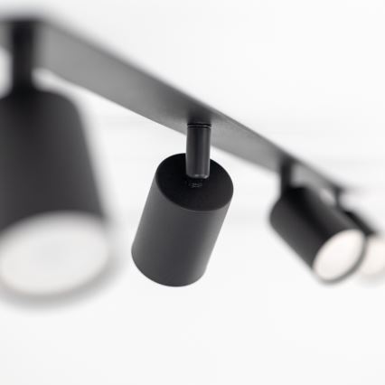 Upotettu kohdevalo NEX 4xGU10/10W/230V musta