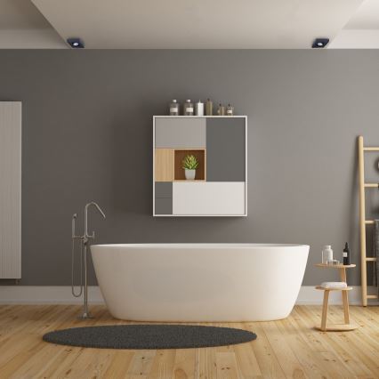 Upotettu kohdevalo NUSA 1xGU5,3/MR16/50W/12V kulmikas musta