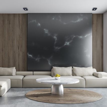 Upotettu kohdevalo NUSA 1xGU5,3/MR16/50W/12V kulmikas musta