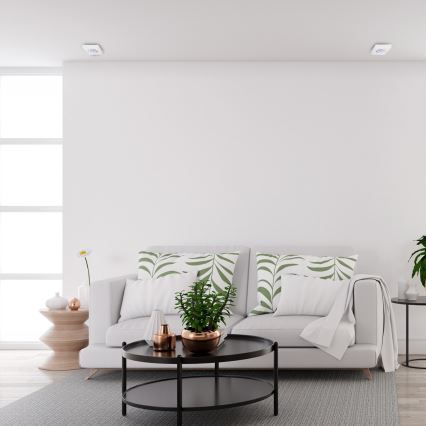 Upotettu kohdevalo NUSA 1xGU5,3/MR16/50W/12V kulmikas valkoinen