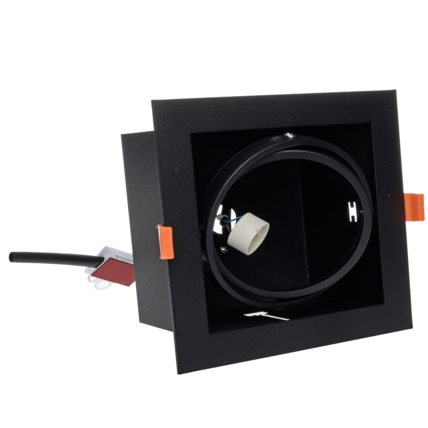 Upotettu valo PLAZA AR111 1xGU10/12W/230V musta