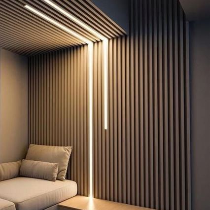 Uppoasennettava profiili LED-nauhoille, 1 m, hopea/valkoinen