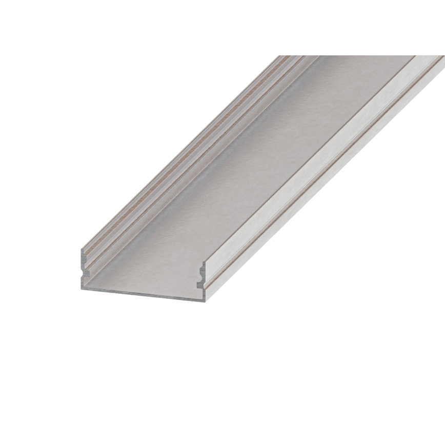 Uppoasennettava profiili LED-nauhoille 1 m, hopea/valkoinen