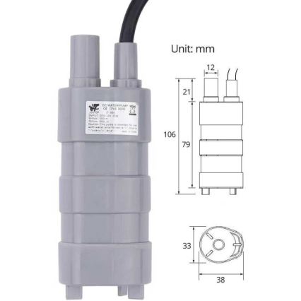 Uppopumppu 12 V 600 l/h