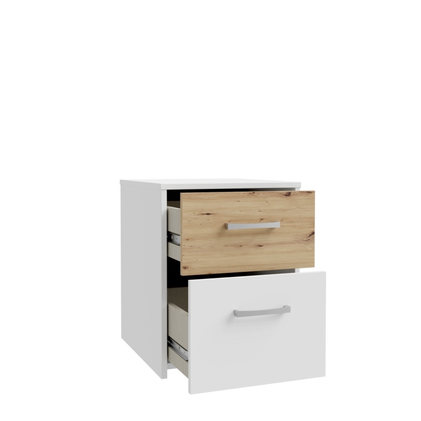 URO yöpöytä artisan-tammi/valkoinen