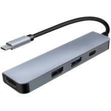 USB-C hub 4in1 Power Delivery 100W ja HDMI 4K