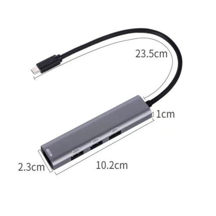 USB-C-hubi 4-in-1, 100 W Power Delivery