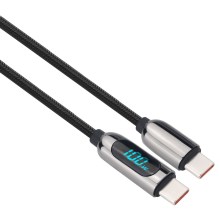 USB-C kaapeli kanssa näyttö 100W 1m