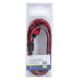USB-kaapeli USB A / Micro USB liitin 1m punainen