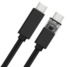 USB-kaapeli USB-C 2.0 liitin 1m musta