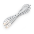 USB-kaapeli USB-C / USB-C liitin 60W 1m valkoinen
