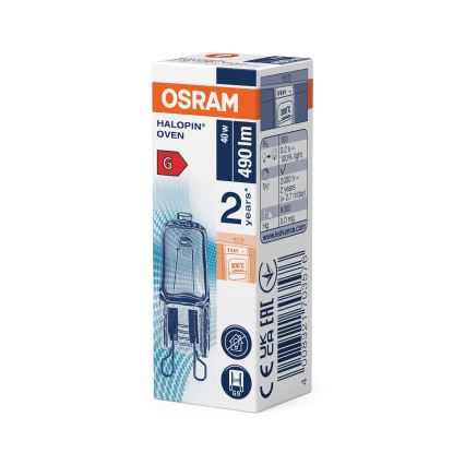 Uunilamppu HALOPIN G9/40W/230V 2700K - Osram