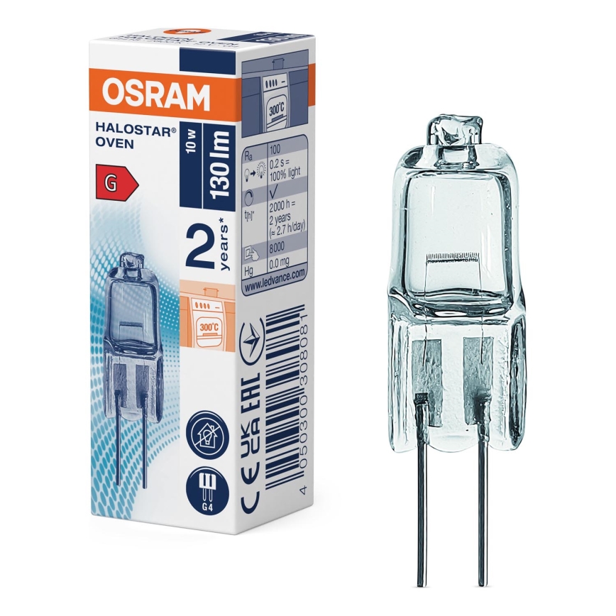 Uunilamppu HALOSTAR G4/10W/12V 2700K - Osram