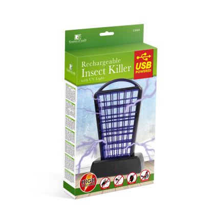 UV-hyönteisloukku 1000 mAh/5V musta