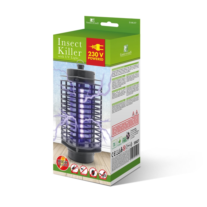 UV-sähköinen hyönteisansa 1,2W/230V musta