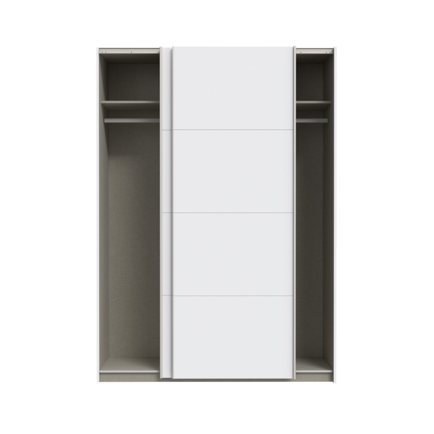 Vaatekaappi KARO 150x210 cm, valkoinen