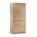 Vaatekaappi MIYABI 90x198x52 cm, Cremona-tammi