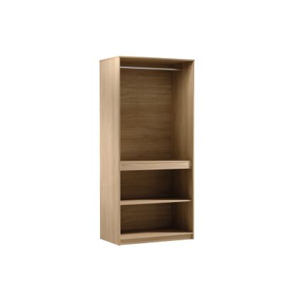 Vaatekaappi MIYABI 90x198x52 cm, Cremona-tammi
