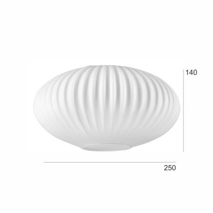 Vaihtokruunu HARMA E27 14x25 cm valkoinen