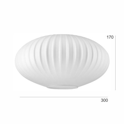 Vaihtokruunu HARMA E27 17x30 cm valkoinen