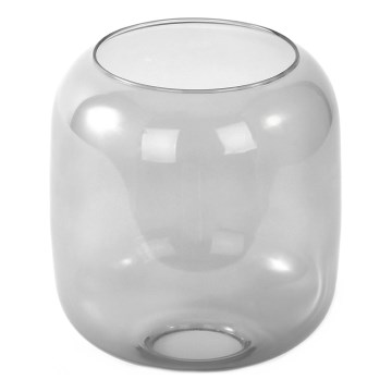 Vaihtolasikupu E27-kattokruunuun Ø 14 cm, savunharmaa