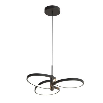 Vaijerikiinnitteinen LED-riippuvalaisin RIBBON LED/25W/230V 4000K musta