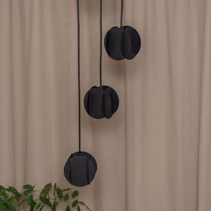 Vaijerikiinnitteinen riippuvalaisin GAMBIT 4xGU10/10W/230V musta