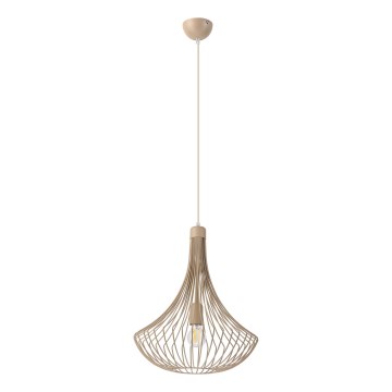 Vaijerilla ripustettava kattokruunu BALERINA 1xE27/15W/230V beige