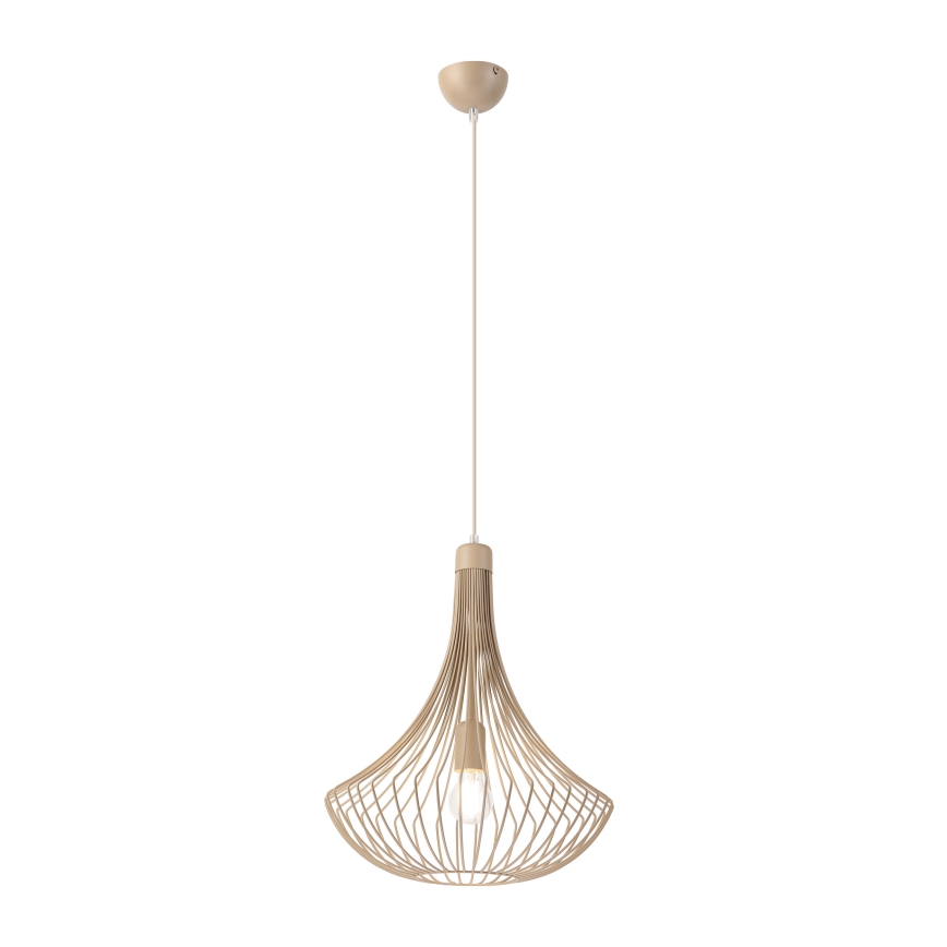 Vaijerilla ripustettava kattokruunu BALERINA 1xE27/15W/230V beige