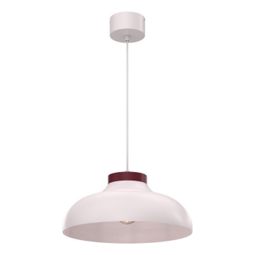 Vaijerilla ripustettava riippuvalaisin BASCA 1xE27/15W/230V kerma/burgundi