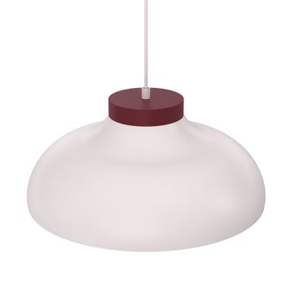 Vaijerilla ripustettava riippuvalaisin BASCA 1xE27/15W/230V kerma/burgundi