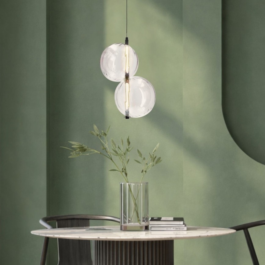 Vaijerilla roikkuva LED-riippuvalaisin PLAYA LED/10W/230V musta