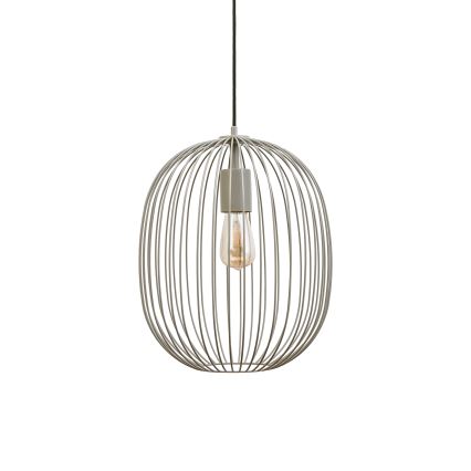 Vaijerilla roikkuva OVELLA-riippuvalaisin, 1xE27/15W/230V, halkaisija 34 cm, beige