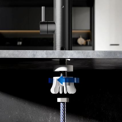 Välitön vedenlämmitin LED mukana näyttö 3000W/230V IPX4 antrasiitti