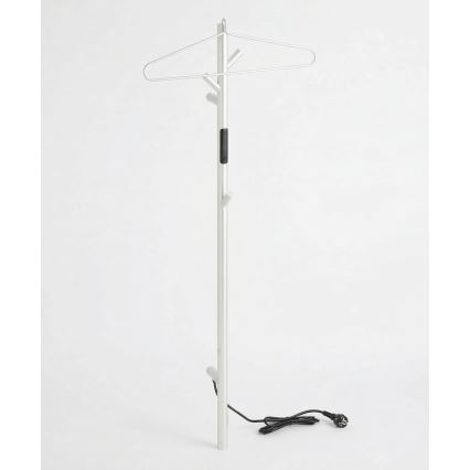 Valkoinen ripustin sähköiselle pyyhekuivaimelle 45x12,2 cm