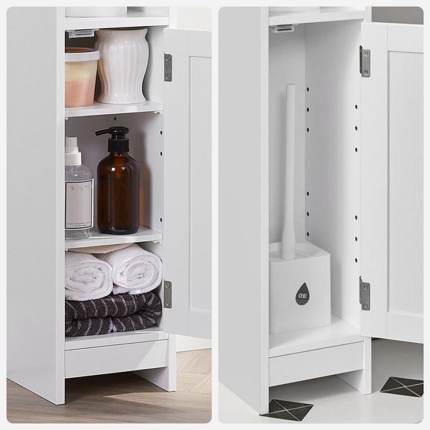 Valkoinen SIA-kaappi