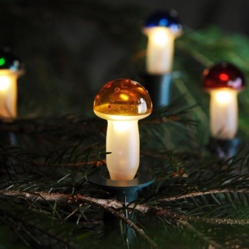 Valoketju TOADSTOOL 12xE10 10,7 m lämmin valkoinen, Valmistettu Tšekissä