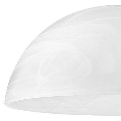 Varaava lasi E27-kattovalaisimeen 130x300 mm valkoinen