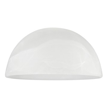 Varaava lasi kattokruunu E27 halkaisija 19 cm valkoinen