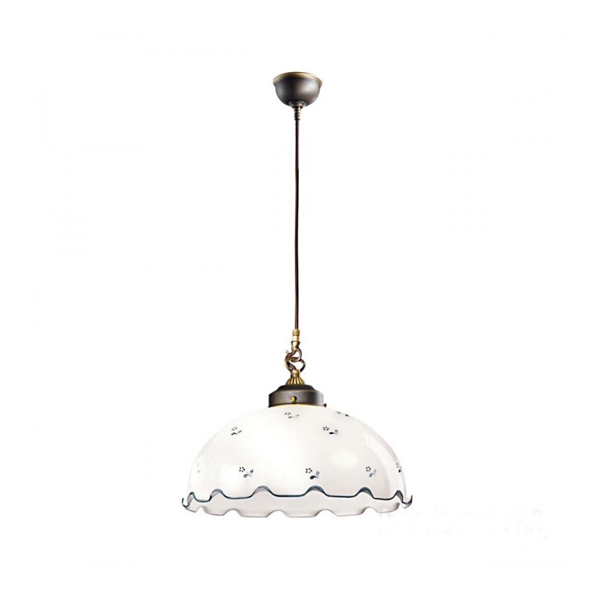 Varaava lasi universaali NONNA E27 Ø 20 cm valkoinen/sininen