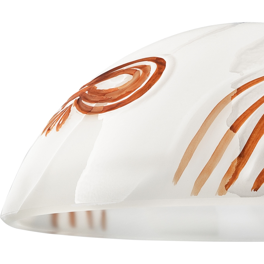 Varaava lasi kattovalaisimeen SFERA E27 120x300 mm valkoinen/oranssi