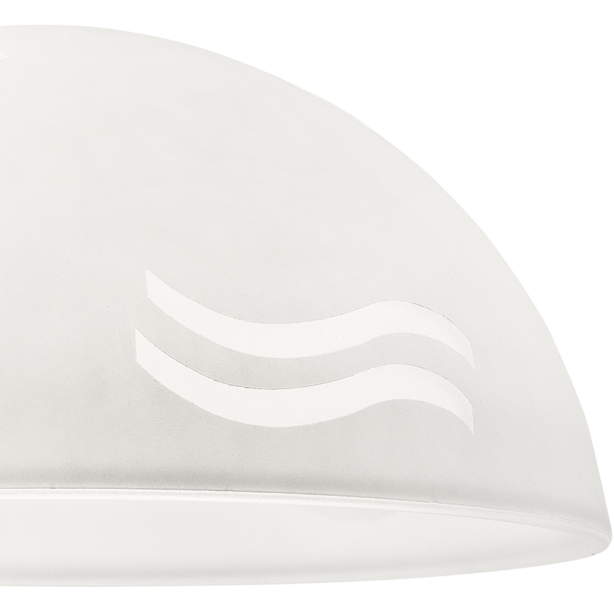 Varaava lasi kattovalaisimeen SFERA E27 140x300 mm valkoinen