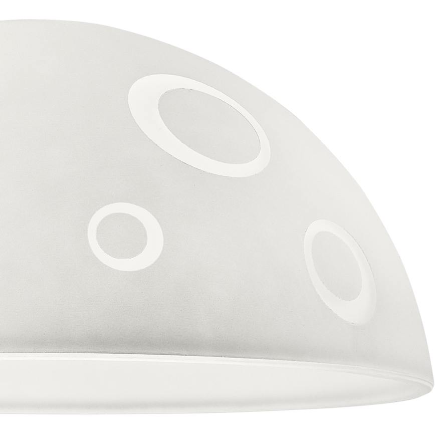 Varaava lasi kattovalaisimeen SFERA E27 140x300 mm valkoinen