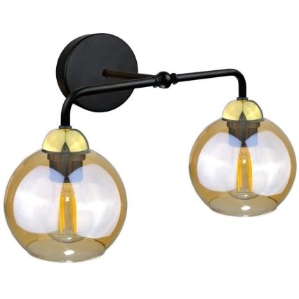 Vara lasiin seinävalaisimeen AMBER - ruskea savunvärinen