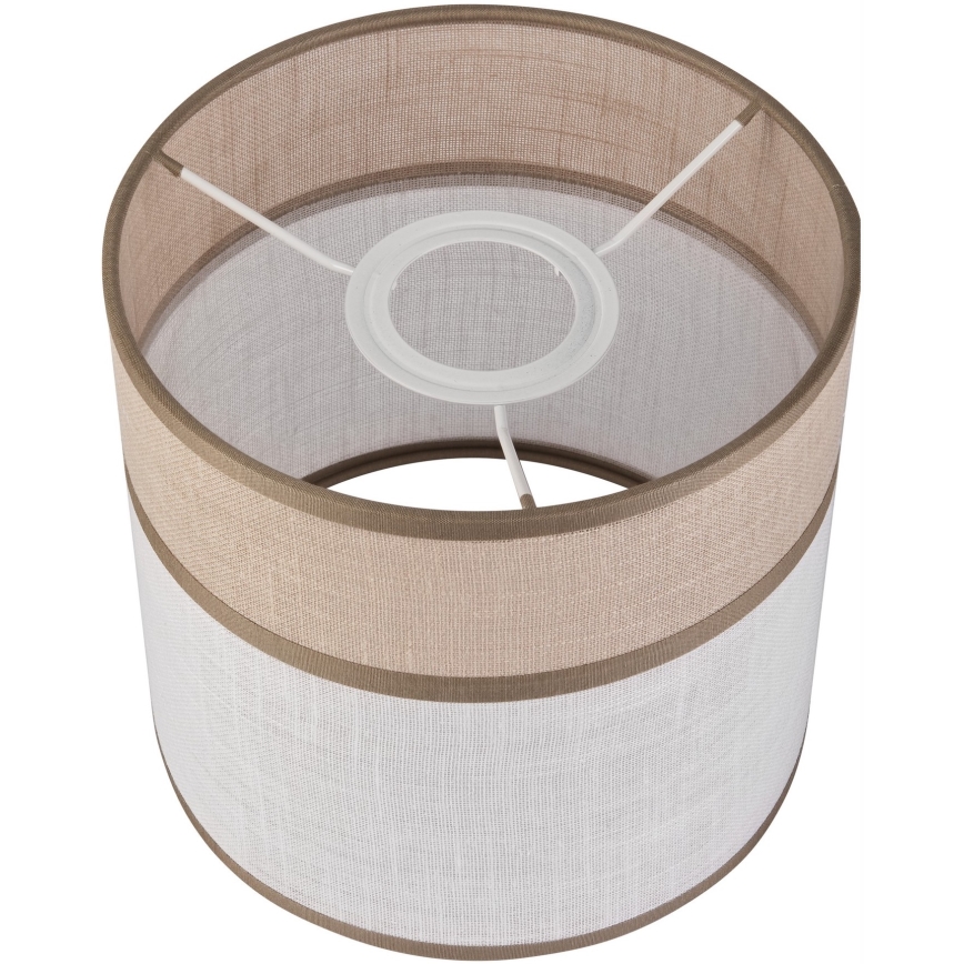 Varaava varjostin kattokruunuun, pöytävalaisimeen ja seinävalaisimeen ANDREA E27 halkaisija 16 cm beige/harmaa