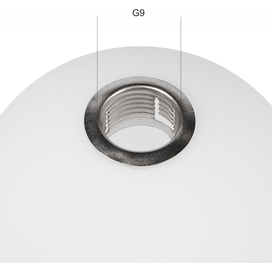 Varaava lasi ASTRO G9 kattovalaisimeen, halkaisija 10 cm
